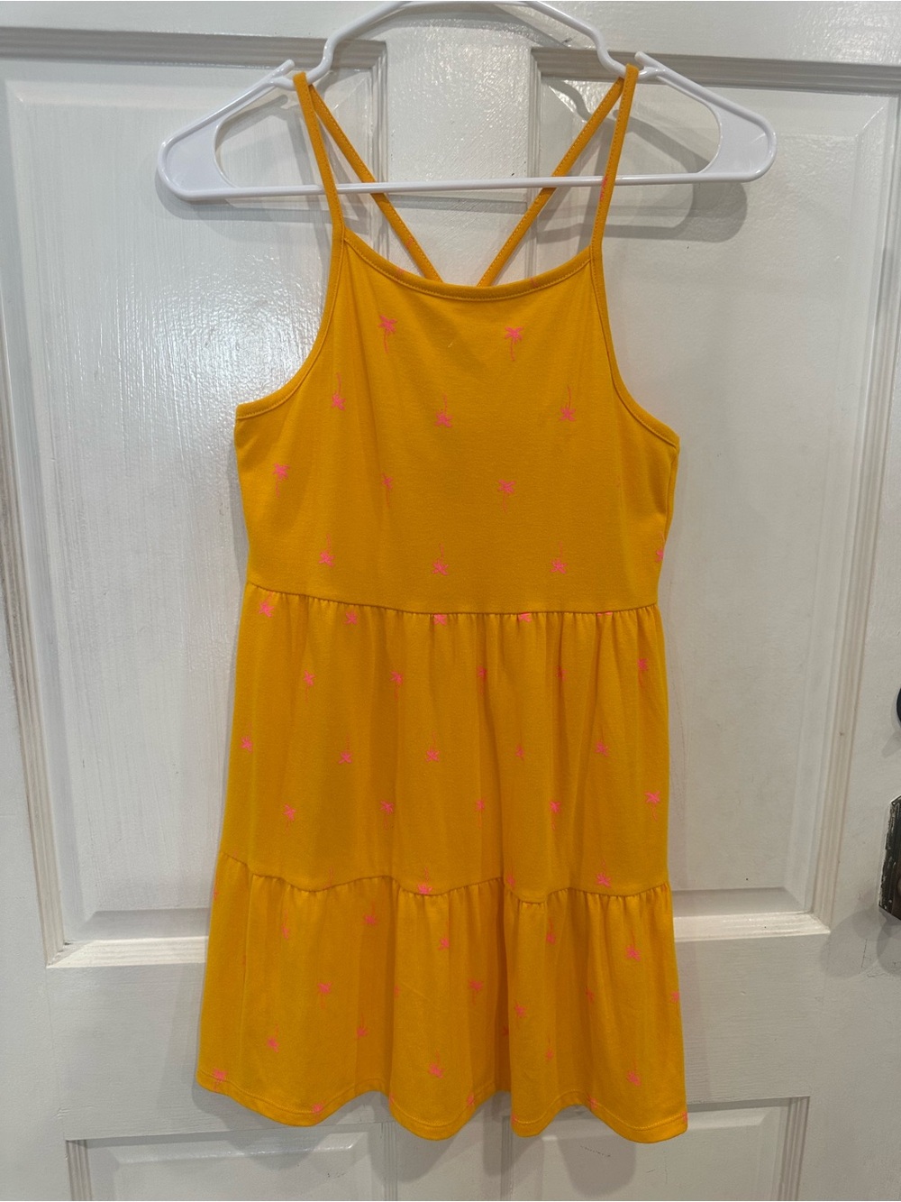 Cat & Jack Girls Yellow Sun Dress Size 10/12